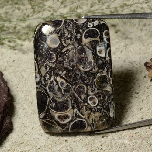 36.39ct Natural Multicolor Jaspe, Forma Cojín, Opaco