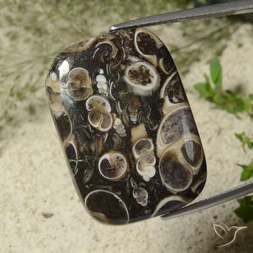 34.23ct Natural Multicolor Jaspe, Forma Cojín, Opaco