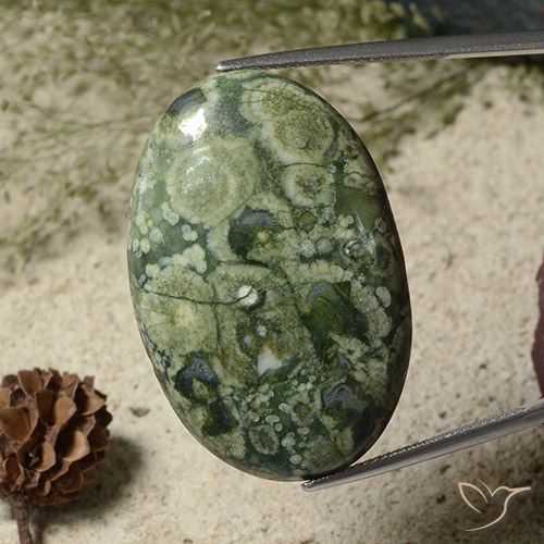 33.81ct Natural Multicolor Jaspe, Ovalada, Opaco