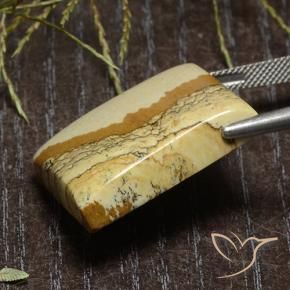 Jaspe Multicolor natural de 39.59 ct, Corte Baguette, Opaco