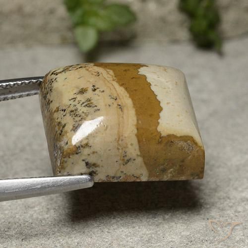 Jaspe Multicolor natural de 17.73 ct, Corte Baguette, Opaco