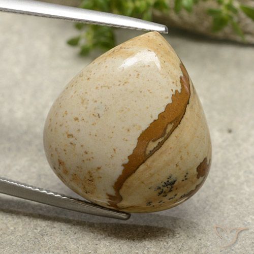 19.96ct Natural Multicolor Jaspe, En forma de pera, Opaco