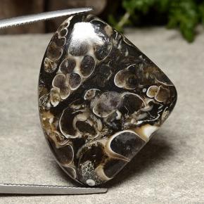 Jaspe multicolor natural de 36,58 ct, en forma de pera, opaco