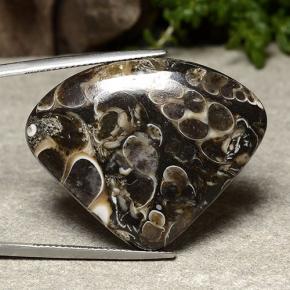 Jaspe multicolor natural de 36,58 ct, en forma de pera, opaco