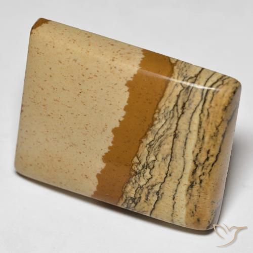 Jaspe Multicolor natural de 41.84 ct, Corte Baguette, Opaco