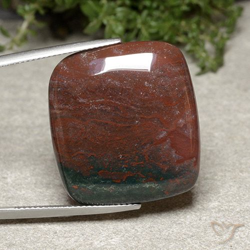 30.25ct Natural Multicolor Jaspe, Forma Cojín, Opaco