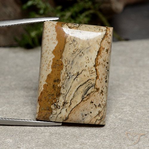 Jaspe Multicolor natural de 42.42 ct, Corte Baguette, Opaco
