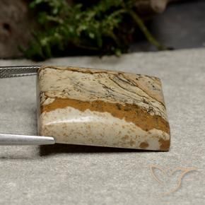 Jaspe Multicolor natural de 42.42 ct, Corte Baguette, Opaco