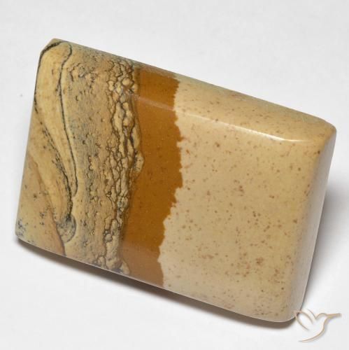 Jaspe Multicolor natural de 50.68 ct, Corte Baguette, Opaco