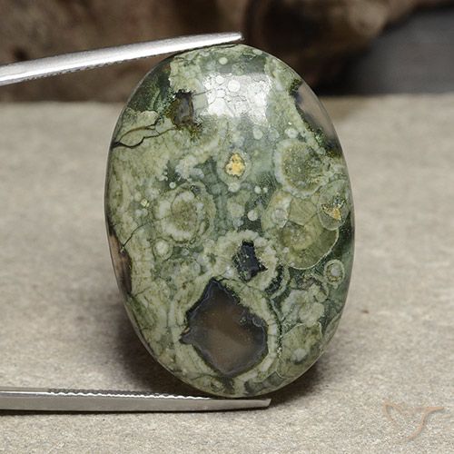 28.30ct Natural Multicolor Jaspe, Ovalada, Opaco