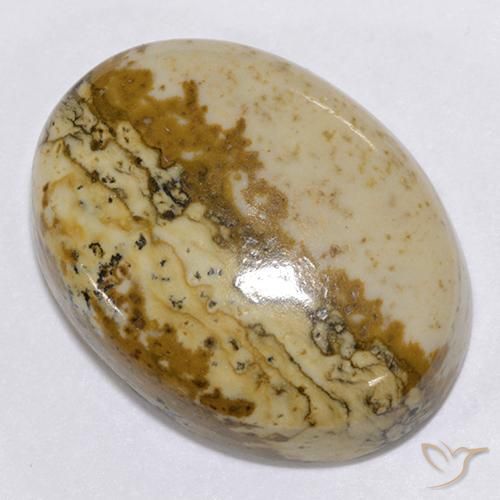 Jaspe Multicolor natural de 19.96 ct, Ovalada, Opaco