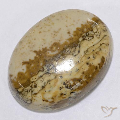 Jaspe Multicolor natural de 19.96 ct, Ovalada, Opaco