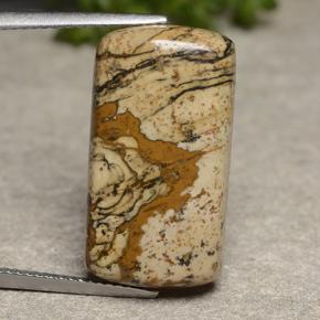 Jaspe multicolor natural de 13,18 ct, corte cojín, opaco