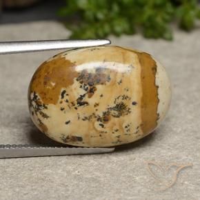 Jaspe Multicolor natural de 14.50 ct, Ovalada, Opaco