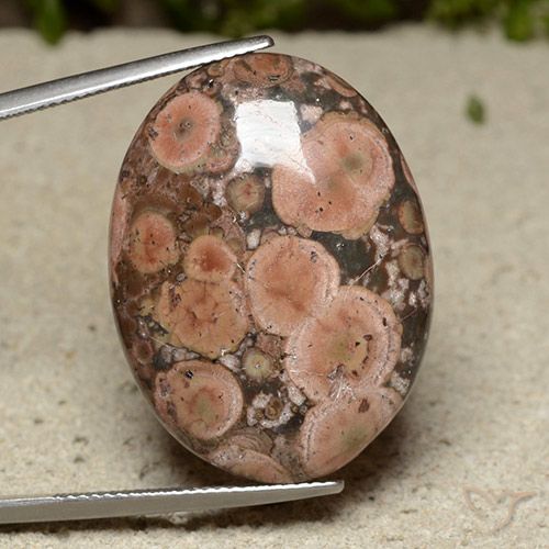 28.24ct Natural Multicolor Jaspe, Ovalada, Opaco