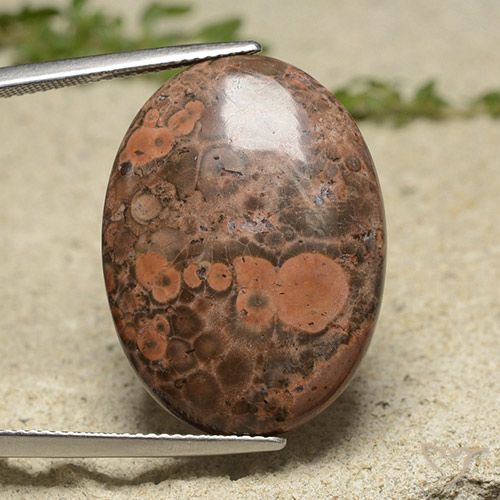19.34ct Natural Multicolor Jaspe, Ovalada, Opaco