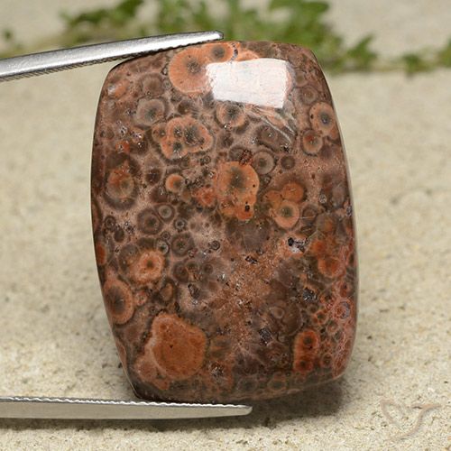 30.35ct Natural Multicolor Jaspe, Forma Cojín, Opaco