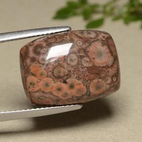 Jaspe multicolor natural de 11,81 ct, corte cojín, opaco