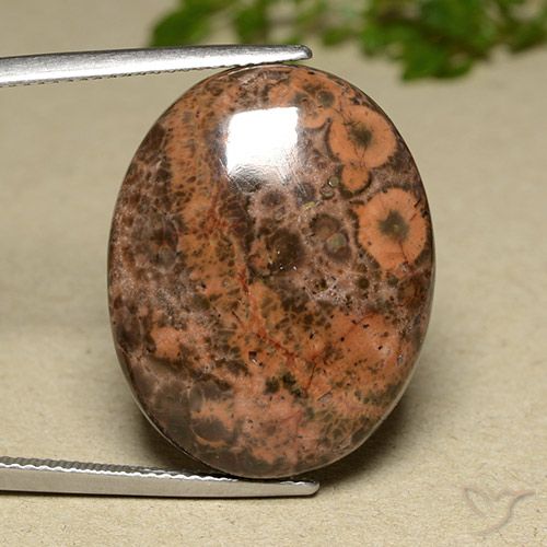 22.97ct Natural Multicolor Jaspe, Ovalada, Opaco