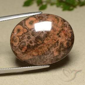 Jaspe Multicolor natural de 22.97 ct, Ovalada, Opaco