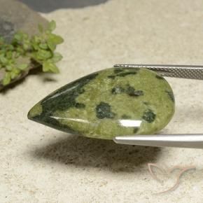 Jaspe Multicolor natural de 25.25 ct, En forma de pera, Opaco