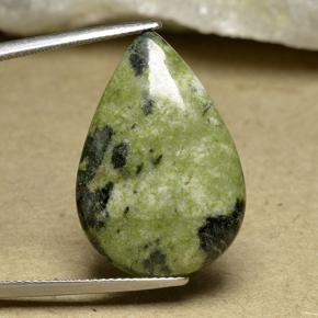 Jaspe multicolor natural de 15,63 ct, en forma de pera, opaco
