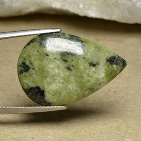 Jaspe multicolor natural de 15,63 ct, en forma de pera, opaco