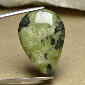 Jaspe multicolor natural de 15,63 ct, en forma de pera, opaco