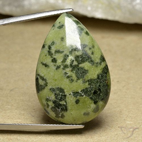 31.45ct Natural Multicolor Jaspe, En forma de pera, Opaco, Photo A