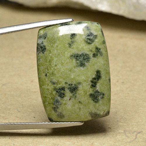 Jaspe multicolor natural de 25,51 ct, corte cojín, opaco
