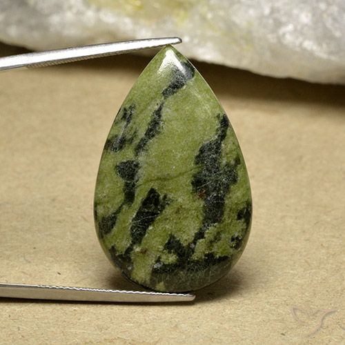 22.20ct Natural Multicolor Jaspe, En forma de pera, Opaco
