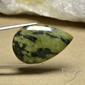 Jaspe Multicolor natural de 22.20 ct, En forma de pera, Opaco