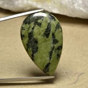 Jaspe Multicolor natural de 22.20 ct, En forma de pera, Opaco
