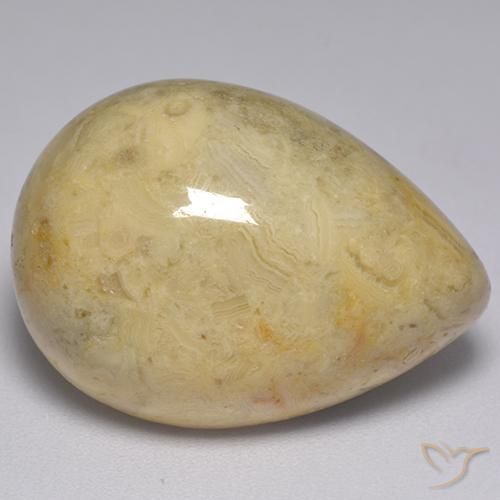 Jaspe Multicolor natural de 25.97 ct, En forma de pera, Opaco
