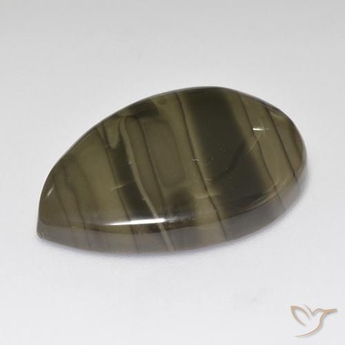 Jaspe Marrón claro natural de 18.22 ct, En forma de pera, Opaco
