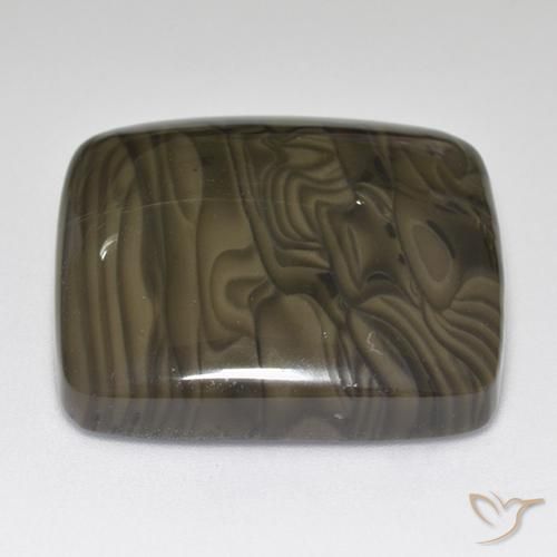 Jaspe Marrón cedro natural de 45.97 ct, Forma Cojín, Opaco
