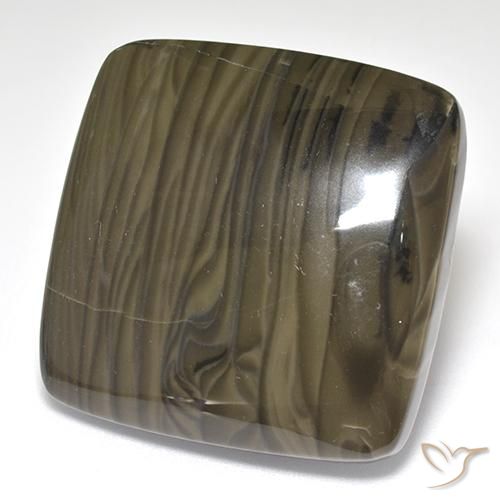 Jaspe Marrón oscuro natural de 37.55 ct, Forma Cojín, Opaco