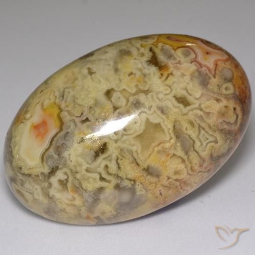 Jaspe Multicolor natural de 59.84 ct, Ovalada, Opaco