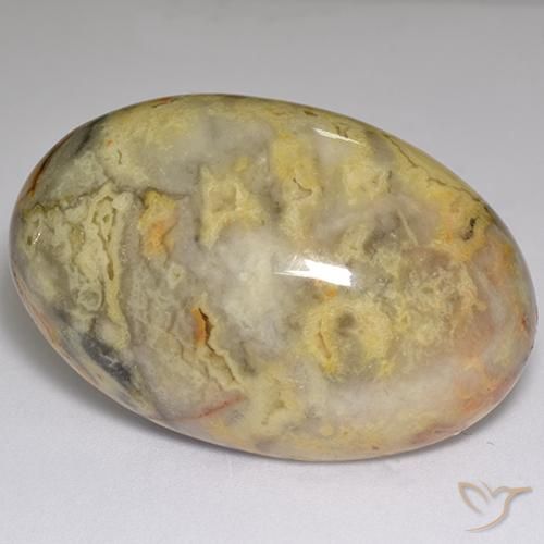 59.96ct Natural Multicolor Jaspe, Ovalada, Opaco