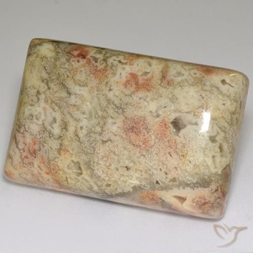 Jaspe Multicolor natural de 67.86 ct, Corte Baguette, Opaco