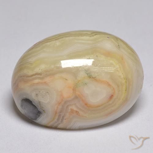 Jaspe Multicolor natural de 19.80 ct, Ovalada, Opaco
