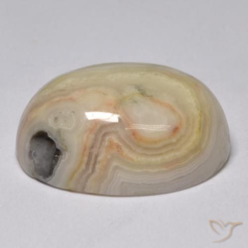 Jaspe Multicolor natural de 19.80 ct, Ovalada, Opaco