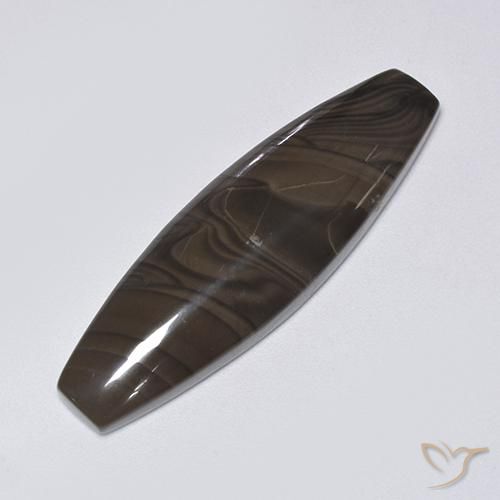 22.61ct Natural Marrón chocolate Jaspe, Elegante, Opaco