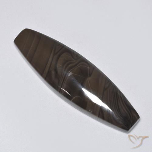 Jaspe Marrón chocolate natural de 22.61 ct, Elegante, Opaco