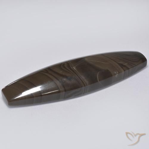 Jaspe Marrón chocolate natural de 22.61 ct, Elegante, Opaco