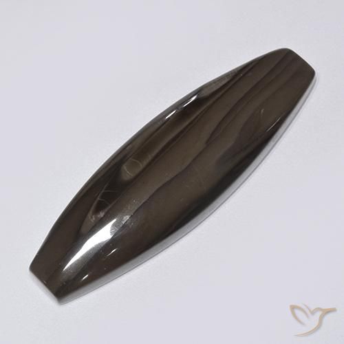 22.16ct Natural Marrón oscuro Jaspe, Elegante, Opaco