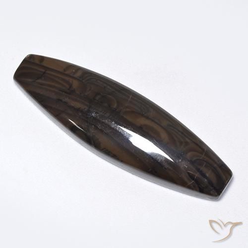 Jaspe Marrón chocolate natural de 21.33 ct, Elegante, Opaco