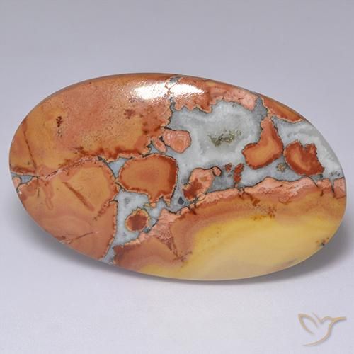 Jaspe Multicolor natural de 60.01 ct, Ovalada, Opaco