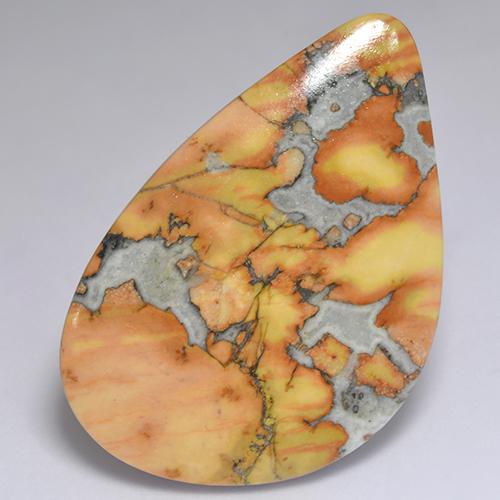 Jaspe multicolor natural de 40,03 ct, forma elegante, opaco