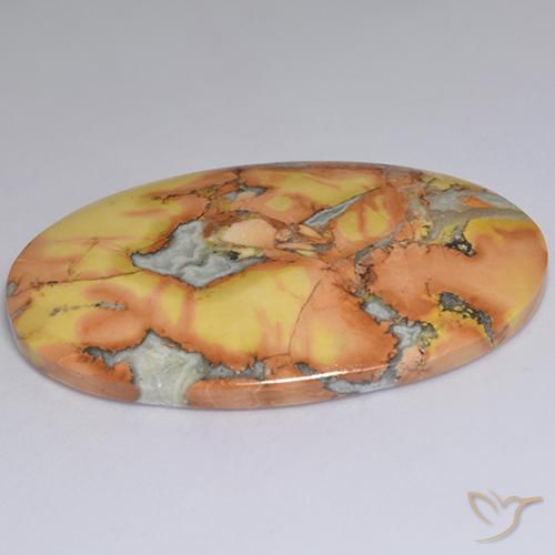 Jaspe Multicolor natural de 57.58 ct, Ovalada, Opaco